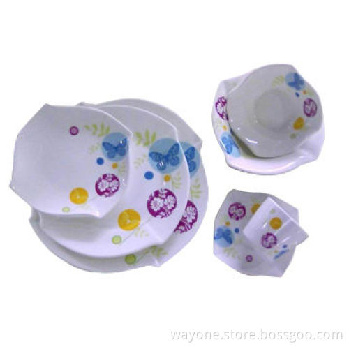 S-shaped Ceramic Dinnerware Set in New Design, Various Composition are Available